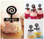 TA0650 Sugar Candy Lollipop Kuchenaufsätze Hochzeit Geburtsta Acryl Cupcake Kuchen Topper für Kuchen Party Dekor 10 Stück