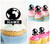 TA0664 World Global Kuchenaufsätze Hochzeit Geburtsta Acryl Cupcake Kuchen Topper für Kuchen Party Dekor 10 Stück