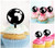 TA0664 World Global Kuchenaufsätze Hochzeit Geburtsta Acryl Cupcake Kuchen Topper für Kuchen Party Dekor 10 Stück