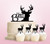 TC0037 Happy Birthday Deer Kuchenaufsätze Hochzeit Geburtsta Acryl Cupcake Kuchen Topper für Kuchen Party Dekor 11 Stück