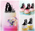 TC0068 Our Happiness Marry Bride and Groom Kuchenaufsätze Hochzeit Geburtsta Acryl Cupcake Kuchen Topper für Kuchen Party Dekor 11 Stück