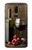 S1316 Grapes Bottle and Glass of Red Wine Hülle Schutzhülle Taschen für OnePlus 6