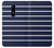 S2767 Navy White Striped Hülle Schutzhülle Taschen für OnePlus 6