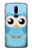 S3029 Cute Blue Owl Hülle Schutzhülle Taschen für OnePlus 6