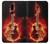 S0415 Fire Guitar Burn Hülle Schutzhülle Taschen für LG G7 ThinQ