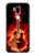 S0415 Fire Guitar Burn Hülle Schutzhülle Taschen für LG G7 ThinQ