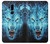 S0752 Blue Fire Grim Wolf Hülle Schutzhülle Taschen für LG G7 ThinQ