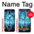 S0752 Blue Fire Grim Wolf Hülle Schutzhülle Taschen für LG G7 ThinQ