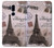 S2211 Paris Postcard Eiffel Tower Hülle Schutzhülle Taschen für LG G7 ThinQ