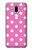 S2358 Pink Polka Dots Hülle Schutzhülle Taschen für LG G7 ThinQ