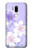 S2361 Purple White Flowers Hülle Schutzhülle Taschen für LG G7 ThinQ