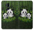 S2441 Panda Family Bamboo Forest Hülle Schutzhülle Taschen für LG G7 ThinQ