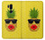 S2443 Funny Pineapple Sunglasses Kiss Hülle Schutzhülle Taschen für LG G7 ThinQ