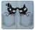 S2641 Pocket Black Cat Hülle Schutzhülle Taschen für LG G7 ThinQ