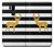 S2794 Black and White Striped Deer Gold Sparkles Hülle Schutzhülle Taschen für LG G7 ThinQ