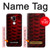 S2879 Red Arowana Fish Scale Hülle Schutzhülle Taschen für LG G7 ThinQ