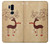 S3081 Wooden Raindeer Graphic Printed Hülle Schutzhülle Taschen für LG G7 ThinQ