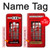 S0058 British Red Telephone Box Hülle Schutzhülle Taschen für LG V30, LG V30 Plus, LG V30S ThinQ, LG V35, LG V35 ThinQ