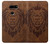 S2529 Leo Zodiac Tattoo Brown Graphic Print Hülle Schutzhülle Taschen für LG V30, LG V30 Plus, LG V30S ThinQ, LG V35, LG V35 ThinQ