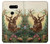 S2841 Vintage Reindeer Christmas Hülle Schutzhülle Taschen für LG V30, LG V30 Plus, LG V30S ThinQ, LG V35, LG V35 ThinQ