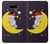 S2849 Cute Sleepy Owl Moon Night Hülle Schutzhülle Taschen für LG V30, LG V30 Plus, LG V30S ThinQ, LG V35, LG V35 ThinQ
