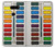 S3243 Watercolor Paint Set Hülle Schutzhülle Taschen für LG V30, LG V30 Plus, LG V30S ThinQ, LG V35, LG V35 ThinQ