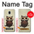 S0360 Coffee Owl Hülle Schutzhülle Taschen für Samsung Galaxy J3 (2018), J3 Star, J3 V 3rd Gen, J3 Orbit, J3 Achieve, Express Prime 3, Amp Prime 3