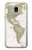 S0604 World Map Hülle Schutzhülle Taschen für Samsung Galaxy J3 (2018), J3 Star, J3 V 3rd Gen, J3 Orbit, J3 Achieve, Express Prime 3, Amp Prime 3