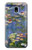 S0997 Claude Monet Water Lilies Hülle Schutzhülle Taschen für Samsung Galaxy J3 (2018), J3 Star, J3 V 3rd Gen, J3 Orbit, J3 Achieve, Express Prime 3, Amp Prime 3