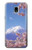 S1060 Mount Fuji Sakura Cherry Blossom Hülle Schutzhülle Taschen für Samsung Galaxy J3 (2018), J3 Star, J3 V 3rd Gen, J3 Orbit, J3 Achieve, Express Prime 3, Amp Prime 3
