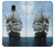 S1096 Sailing Ship in an Ocean Hülle Schutzhülle Taschen für Samsung Galaxy J3 (2018), J3 Star, J3 V 3rd Gen, J3 Orbit, J3 Achieve, Express Prime 3, Amp Prime 3