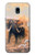 S1292 Dusty Elephant Egrets Hülle Schutzhülle Taschen für Samsung Galaxy J3 (2018), J3 Star, J3 V 3rd Gen, J3 Orbit, J3 Achieve, Express Prime 3, Amp Prime 3