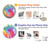 S1697 Tie Dye Colorful Graphic Printed Hülle Schutzhülle Taschen für Samsung Galaxy J3 (2018), J3 Star, J3 V 3rd Gen, J3 Orbit, J3 Achieve, Express Prime 3, Amp Prime 3