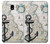 S1962 Nautical Chart Hülle Schutzhülle Taschen für Samsung Galaxy J3 (2018), J3 Star, J3 V 3rd Gen, J3 Orbit, J3 Achieve, Express Prime 3, Amp Prime 3