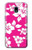 S2246 Hawaiian Hibiscus Pink Pattern Hülle Schutzhülle Taschen für Samsung Galaxy J3 (2018), J3 Star, J3 V 3rd Gen, J3 Orbit, J3 Achieve, Express Prime 3, Amp Prime 3