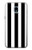 S2297 Black and White Vertical Stripes Hülle Schutzhülle Taschen für Samsung Galaxy J3 (2018), J3 Star, J3 V 3rd Gen, J3 Orbit, J3 Achieve, Express Prime 3, Amp Prime 3
