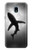 S2367 Shark Monochrome Hülle Schutzhülle Taschen für Samsung Galaxy J3 (2018), J3 Star, J3 V 3rd Gen, J3 Orbit, J3 Achieve, Express Prime 3, Amp Prime 3