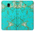 S2377 Turquoise Gemstone Texture Graphic Printed Hülle Schutzhülle Taschen für Samsung Galaxy J3 (2018), J3 Star, J3 V 3rd Gen, J3 Orbit, J3 Achieve, Express Prime 3, Amp Prime 3