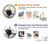 S2386 Black Widow Spider Hülle Schutzhülle Taschen für Samsung Galaxy J3 (2018), J3 Star, J3 V 3rd Gen, J3 Orbit, J3 Achieve, Express Prime 3, Amp Prime 3