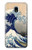 S2389 Hokusai The Great Wave off Kanagawa Hülle Schutzhülle Taschen für Samsung Galaxy J3 (2018), J3 Star, J3 V 3rd Gen, J3 Orbit, J3 Achieve, Express Prime 3, Amp Prime 3