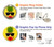 S2443 Funny Pineapple Sunglasses Kiss Hülle Schutzhülle Taschen für Samsung Galaxy J3 (2018), J3 Star, J3 V 3rd Gen, J3 Orbit, J3 Achieve, Express Prime 3, Amp Prime 3