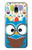 S2521 Cute Nerd Owl Cartoon Hülle Schutzhülle Taschen für Samsung Galaxy J3 (2018), J3 Star, J3 V 3rd Gen, J3 Orbit, J3 Achieve, Express Prime 3, Amp Prime 3