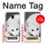 S2569 White Arctic Fox Hülle Schutzhülle Taschen für Samsung Galaxy J3 (2018), J3 Star, J3 V 3rd Gen, J3 Orbit, J3 Achieve, Express Prime 3, Amp Prime 3