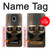 S2645 Vintage Brown Goggles Motorcycle Helmet Hülle Schutzhülle Taschen für Samsung Galaxy J3 (2018), J3 Star, J3 V 3rd Gen, J3 Orbit, J3 Achieve, Express Prime 3, Amp Prime 3