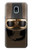S2645 Vintage Brown Goggles Motorcycle Helmet Hülle Schutzhülle Taschen für Samsung Galaxy J3 (2018), J3 Star, J3 V 3rd Gen, J3 Orbit, J3 Achieve, Express Prime 3, Amp Prime 3