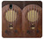 S2655 Vintage Bakelite Deco Radio Hülle Schutzhülle Taschen für Samsung Galaxy J3 (2018), J3 Star, J3 V 3rd Gen, J3 Orbit, J3 Achieve, Express Prime 3, Amp Prime 3