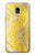 S2713 Yellow Snake Skin Graphic Printed Hülle Schutzhülle Taschen für Samsung Galaxy J3 (2018), J3 Star, J3 V 3rd Gen, J3 Orbit, J3 Achieve, Express Prime 3, Amp Prime 3