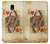 S2833 Poker Card Queen Hearts Hülle Schutzhülle Taschen für Samsung Galaxy J3 (2018), J3 Star, J3 V 3rd Gen, J3 Orbit, J3 Achieve, Express Prime 3, Amp Prime 3