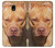 S2903 American Pitbull Dog Hülle Schutzhülle Taschen für Samsung Galaxy J3 (2018), J3 Star, J3 V 3rd Gen, J3 Orbit, J3 Achieve, Express Prime 3, Amp Prime 3