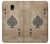 S2928 Vintage Spades Ace Card Hülle Schutzhülle Taschen für Samsung Galaxy J3 (2018), J3 Star, J3 V 3rd Gen, J3 Orbit, J3 Achieve, Express Prime 3, Amp Prime 3